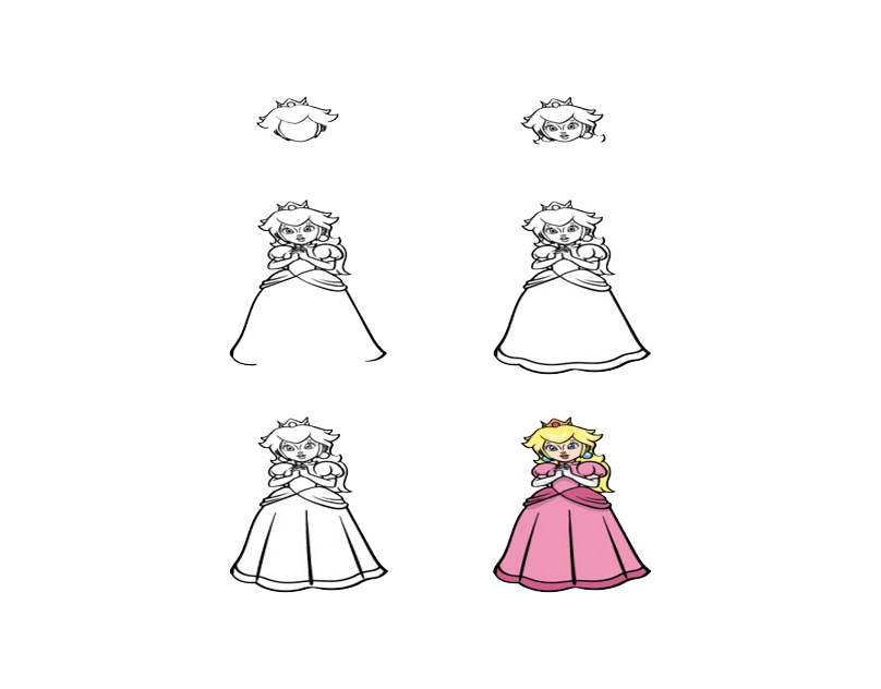 Princess Peach Drawing