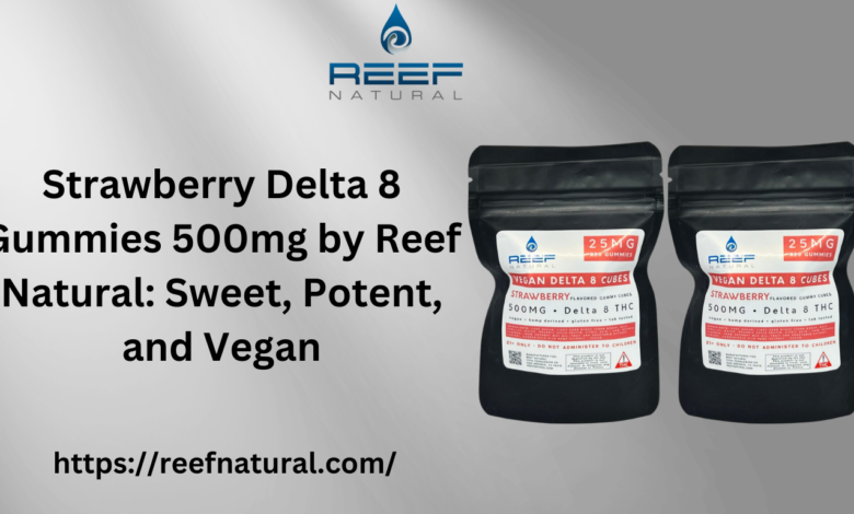 Strawberry Delta 8 Gummies 500mg