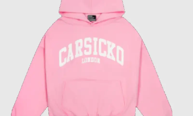 CARSICKO LONDON CLASSIC HOODIE (PINK)