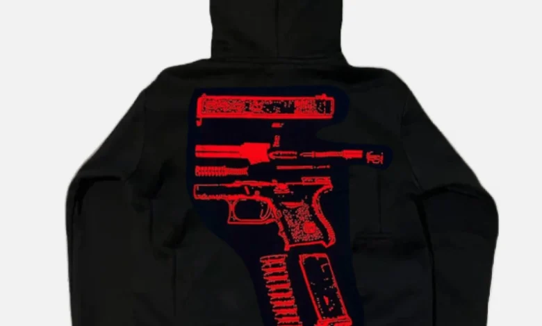 Billionaire Studios In Glock We Trust Hoodie Black Red