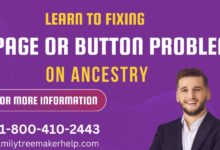 Fixing Page or Button Problems on Ancestry