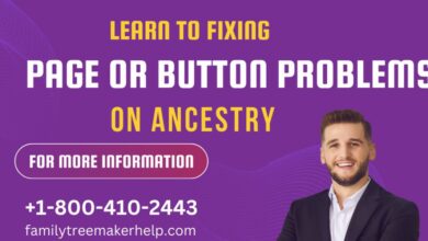 Fixing Page or Button Problems on Ancestry