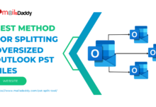 Best method for splitting oversized Outlook PST files