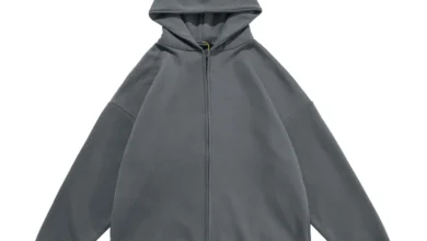 Season 6 Kanye West zip up Hoodie-Grey Blue