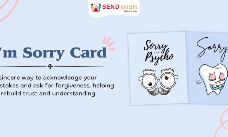 Apology cards