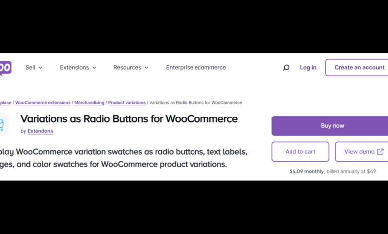 Variation Swatches for WooCommerce