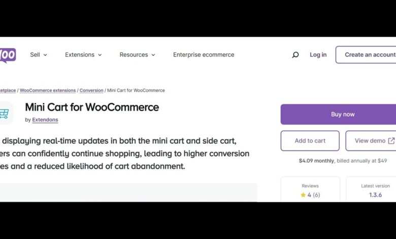 WooCommerce Mini Cart