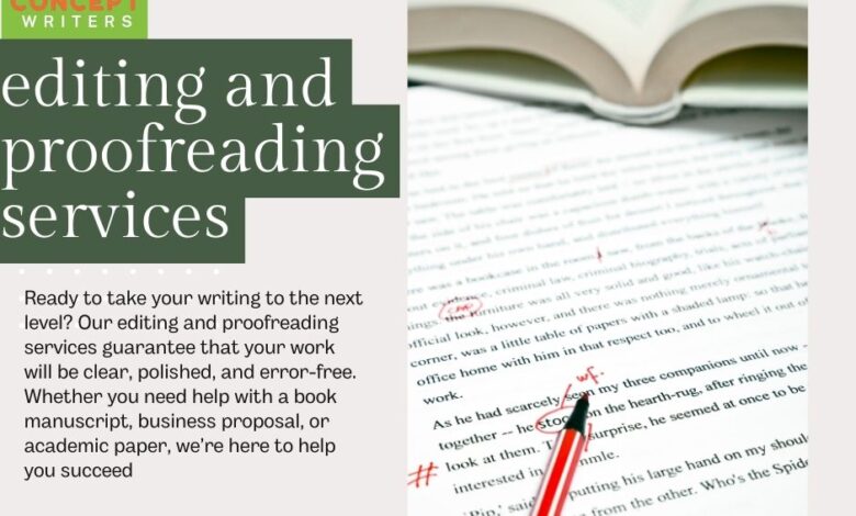 editing and proofreading services