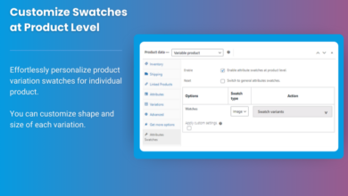 woocommerce product variations swatches