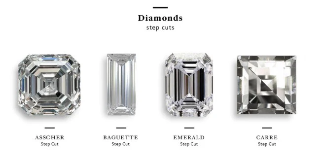 Step Cut Diamonds